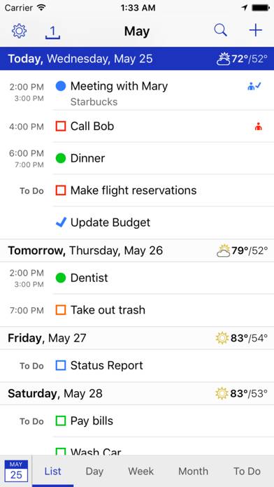 BusyCal: Calendar & Tasks Captura de pantalla de la aplicación #3