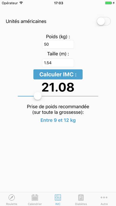 EzPregnancy Capture d'écran de l'application
