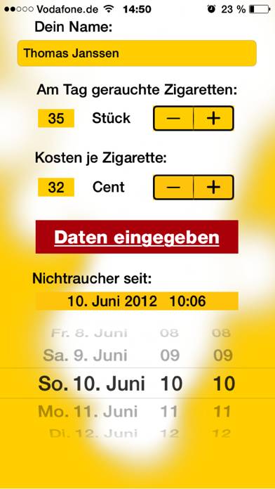 Nichtrauchertimer App screenshot #3