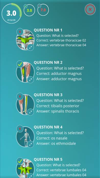 Anatomy Quiz App skärmdump