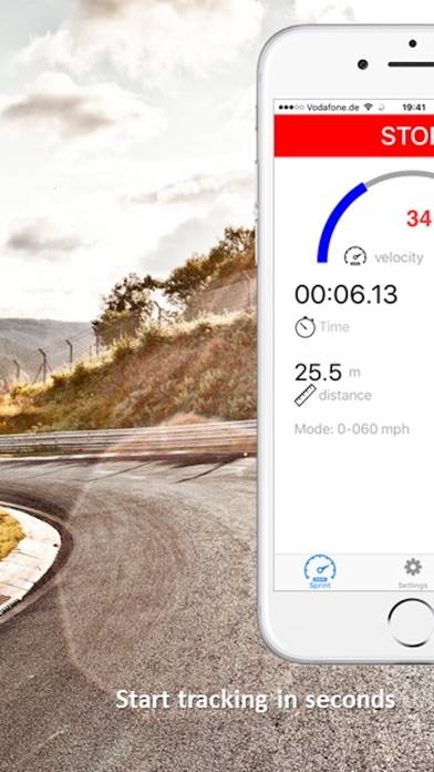 SpeedBox Performance Tracking App screenshot #1