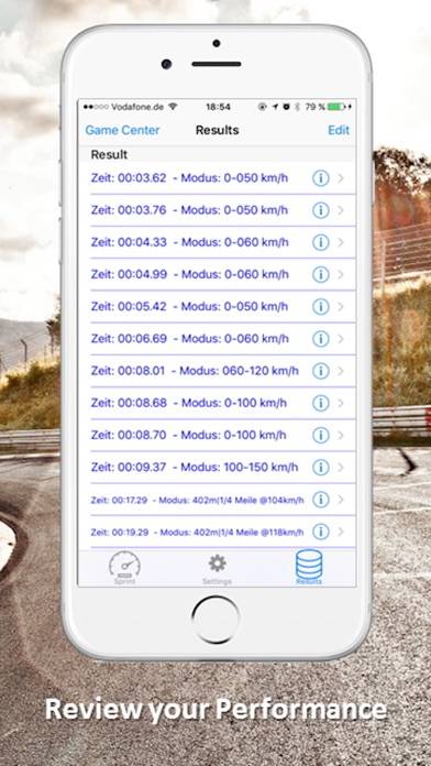 SpeedBox Performance Tracking App screenshot #4