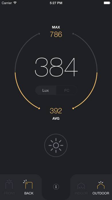 Light Meter Captura de pantalla de la aplicación #1