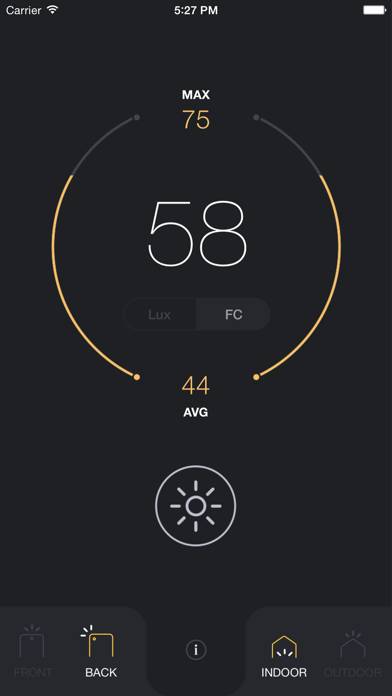 Light Meter Captura de pantalla de la aplicación #2