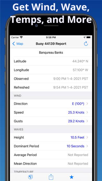 NOAA Buoy Reports App screenshot #2