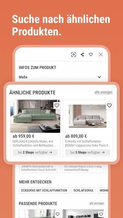 Moebel.de: Preisvergleich App-Screenshot