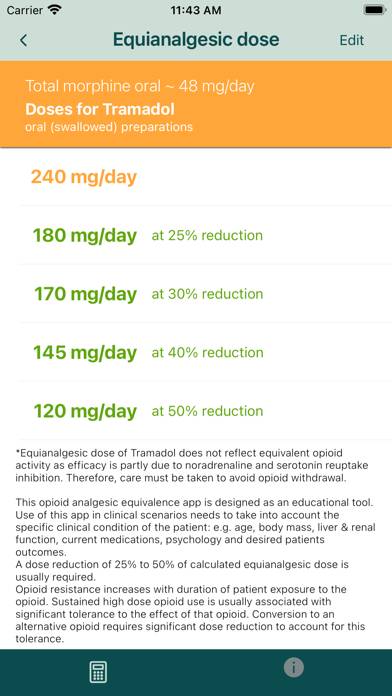 Opioid Calculator Schermata dell'app #4