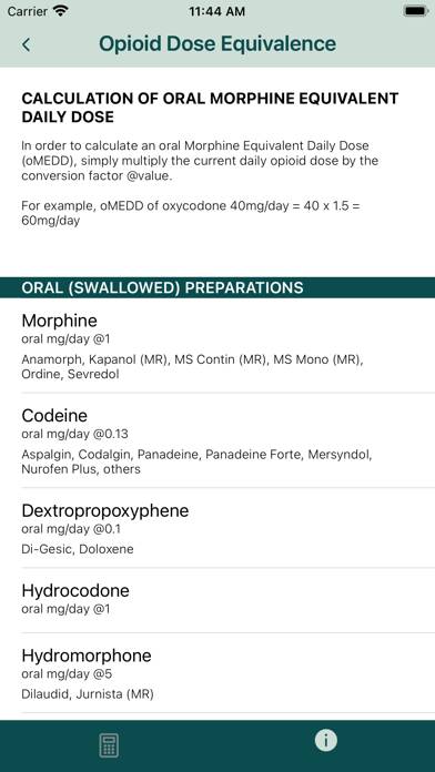 Opioid Calculator App screenshot #5