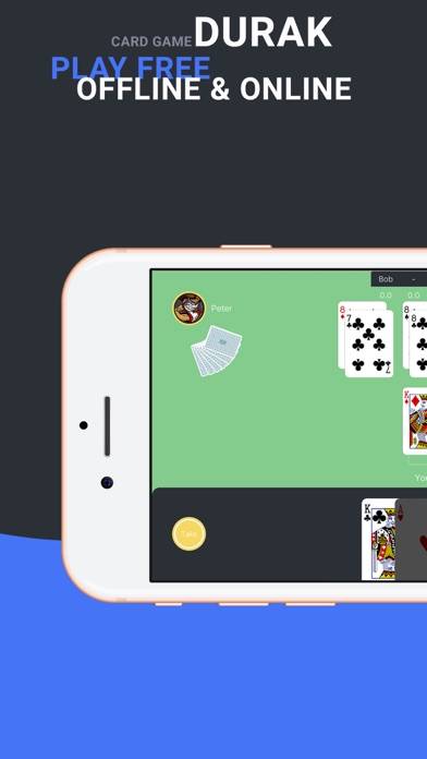 DURAK card game online offline Скриншот приложения #1