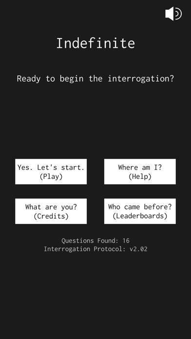 Indefinite: Interrogation Game App screenshot #1