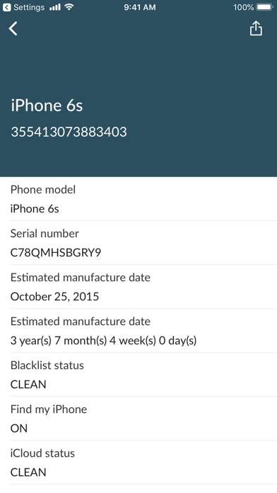 IMEI Checker Blacklist Phone immagine dello schermo