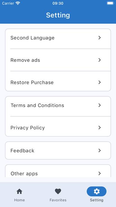 ICD-10 Dictionary Schermata dell'app