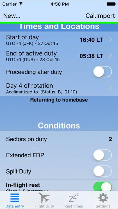 EASA vs Airline FTL App screenshot #1