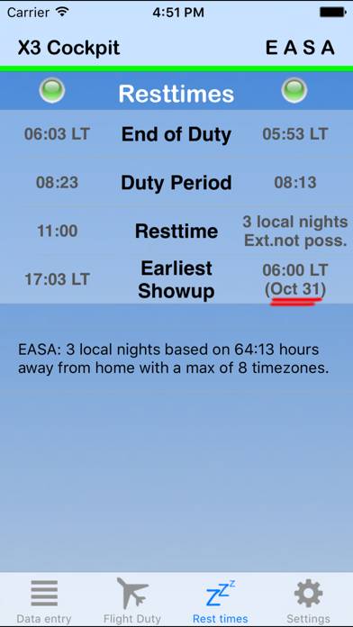 EASA vs Airline FTL App screenshot #3