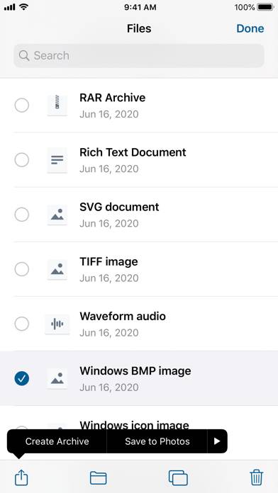 Archiver for iPhone Скриншот приложения #4