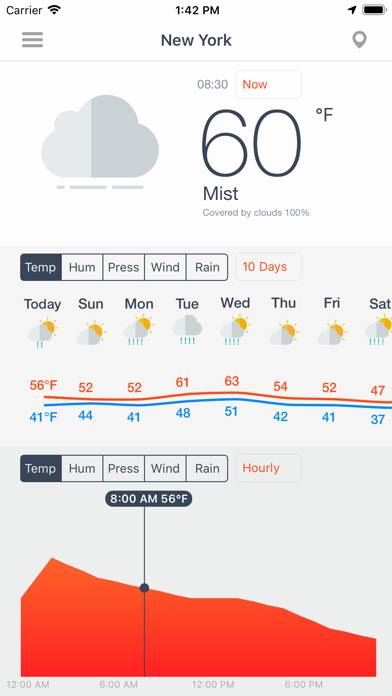 Weather Force Captura de pantalla de la aplicación #1