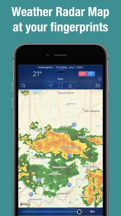 Doppler Radar Map Live Schermata dell'app #1