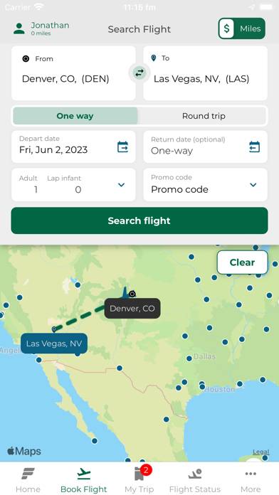 Frontier Airlines App screenshot #2