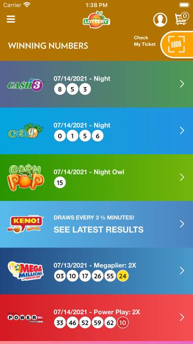 Georgia Lottery Official App App screenshot
