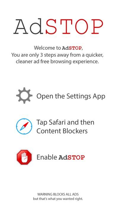 AdSTOP App screenshot #1