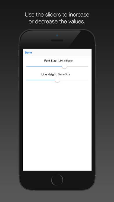 Font Size App Extension Captura de pantalla de la aplicación #4