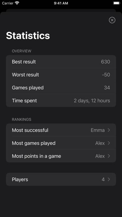 Scorepad for Wizard App screenshot #6