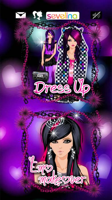 Emo Dress Up game App skärmdump #1