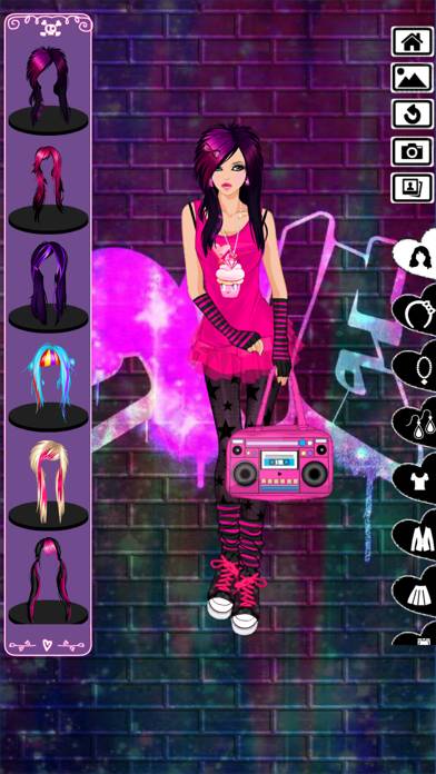 Emo Dress Up game App screenshot #2