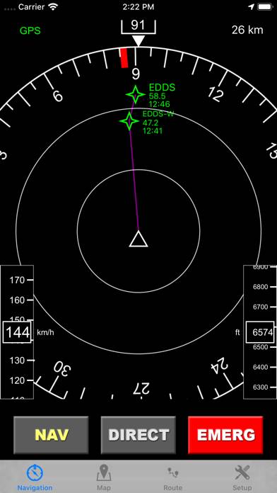 FlyNav Flight Navigation App screenshot