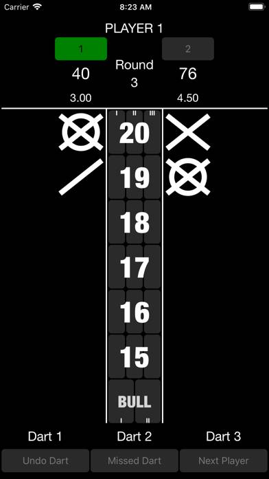 Cricket Darts Scoreboard Capture d'écran de l'application #1