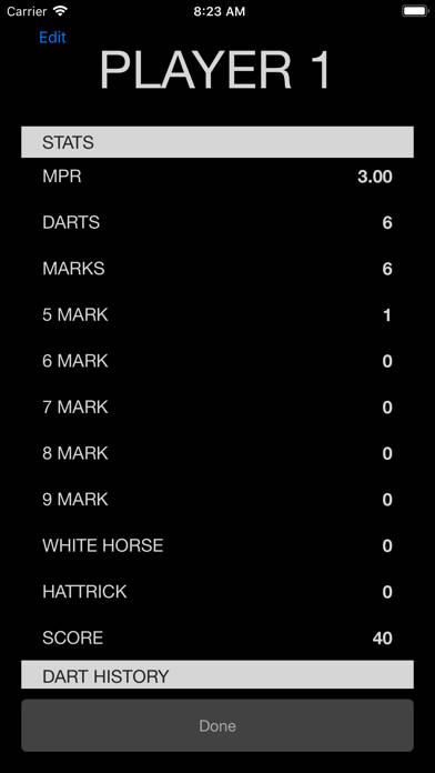 Cricket Darts Scoreboard Capture d'écran de l'application #3