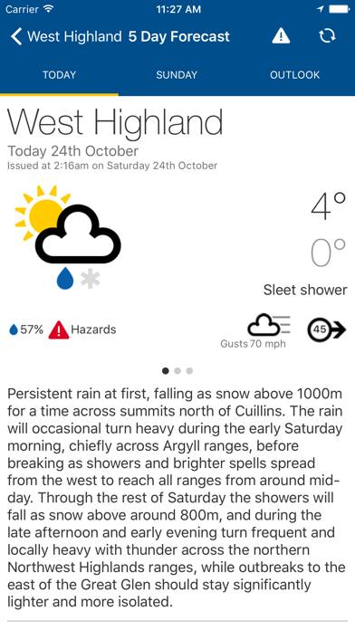 Mountain Weather UK App-Screenshot #1