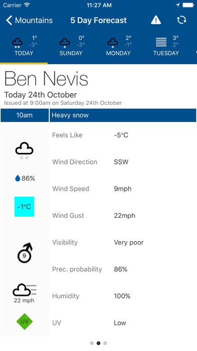 Mountain Weather UK App-Screenshot #3