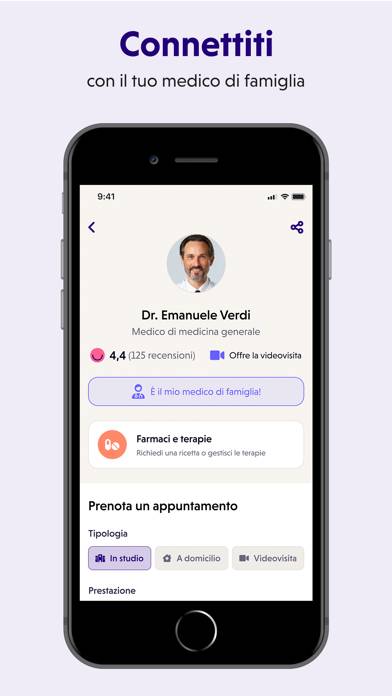 Paginemediche Schermata dell'app