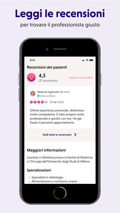 Paginemediche Schermata dell'app