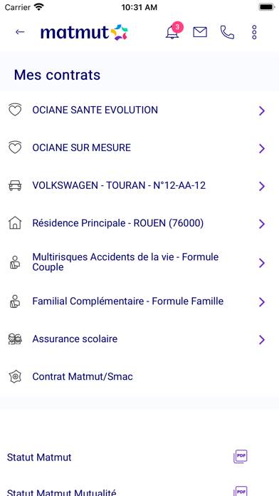 Ma Matmut Capture d'écran de l'application