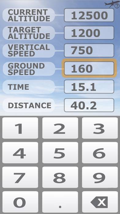 Aviation Descent Calculator Schermata dell'app #1