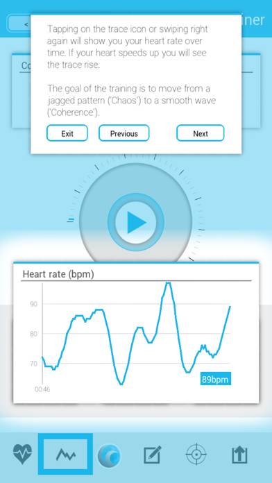 Coherence Heart Trainer Captura de pantalla de la aplicación #4