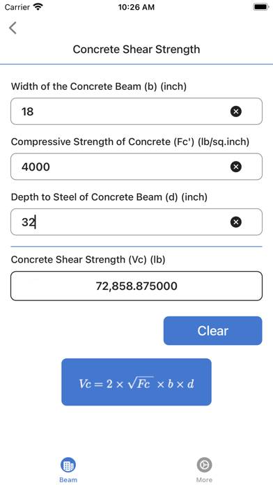 Beam Calculator Captura de pantalla de la aplicación #5