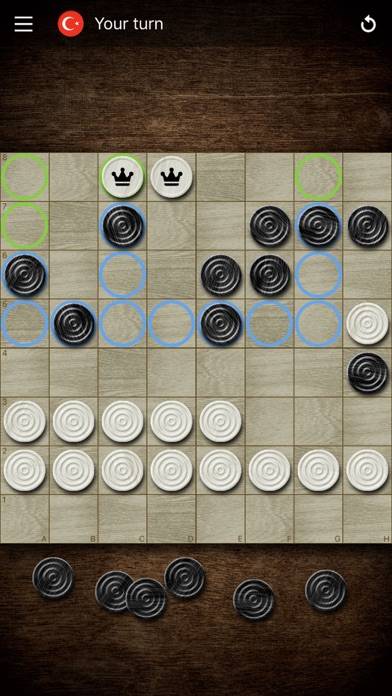 Casual Checkers & Draughts game screenshot