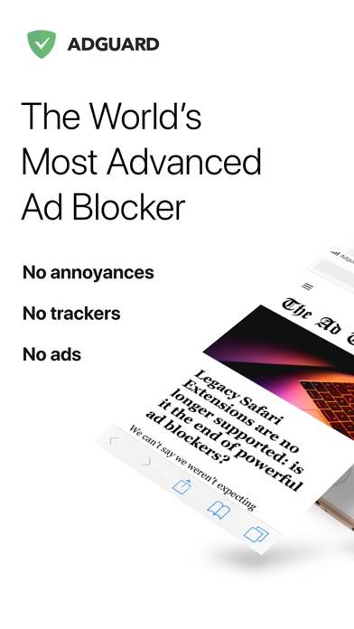 AdGuard  adblock&privacy App screenshot #1