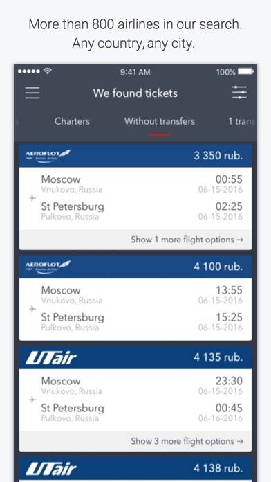 Aviakassa - cheap flights screenshot