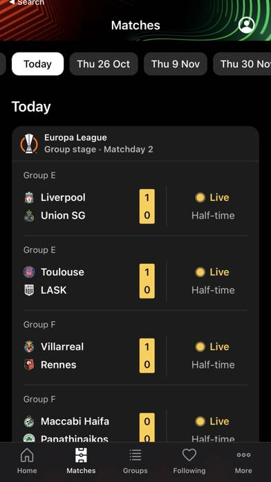 UEFA Europa League Official App screenshot #3