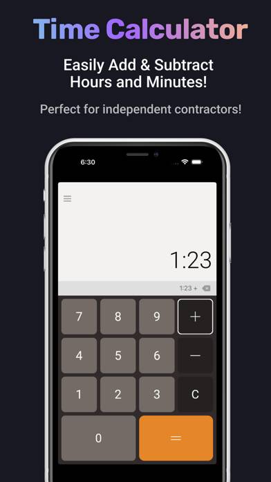 Hours And Minutes Calculator App skärmdump #1