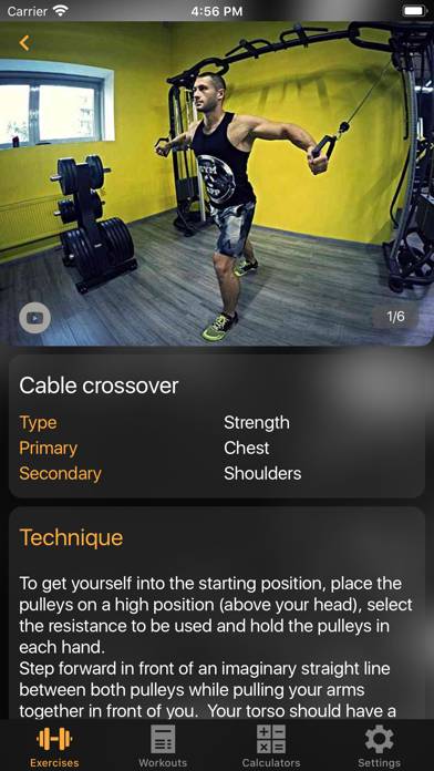 Gym Guide workouts & exercises Uygulama ekran görüntüsü #3