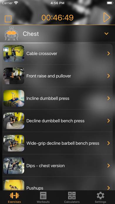 Gym Guide workouts & exercises Uygulama ekran görüntüsü #4