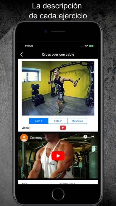 Gym Guide Pro workouts Captura de pantalla de la aplicación #3