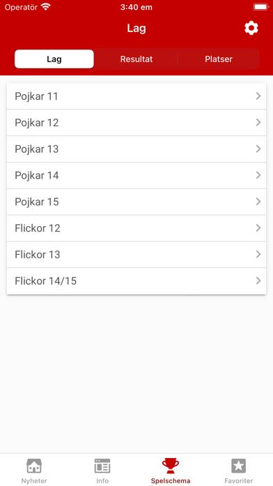 Sibben Cup App skärmdump