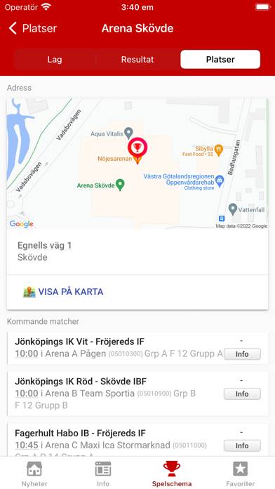 Sibben Cup App skärmdump