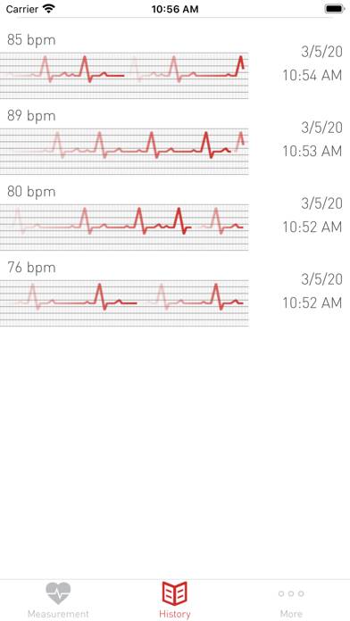 Cardiofrequenzimetro Battito Schermata dell'app